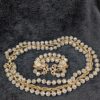 Vintage Sarah Coventry Three-Strand Clear Bead with Gold Chain Necklace & Bracelet Set | 18"-20" Necklace | 7" Bracelet - Image 7