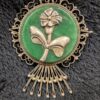 Vintage Brooch & Pendant Collection | Choice of Cameo, Floral set, or Sterling Silver and Jade Green Pin | Elegant and Timeless! - Image 4