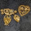 Vintage Gold Tone Brooches | Floral & Grape Pins | Romantic and Timeless Vintage Elegance - Image 2
