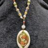 Vintage Koi Fish Cloisonné Necklace | Handcrafted Beaded Strand | Gold-Plate and Copper Accent | Asian-Inspired Jewelry | Artful & Unique - Image 7