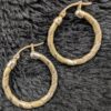 Vintage 925 Silver Earrings | Textured Hoop or Dainty Cross Dangles | Classic Sterling Jewelry | Timeless & Versatile Styles - Image 4