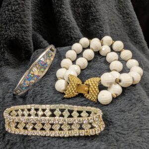 Vintage Bracelet Collection | Rhinestone, Manet Bead or Mexican Alpaca Silver | Classic & Collectible Jewelry