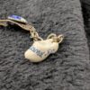 Vintage Holland Souvenir Bracelet | Delft Blue Porcelain & Filigree Metalwork | Dutch Charm Jewelry - Image 3