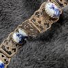 Vintage Holland Souvenir Bracelet | Delft Blue Porcelain & Filigree Metalwork | Dutch Charm Jewelry - Image 5
