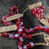 Vintage Italian Red Aurora Borealis Rosary & McVan Sterling Medal | Rare Catholic Prayer Beads | Spiritual Collectible - Image 6