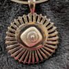 Vintage 925 Sterling Silver Collar Necklace with Bold Silver-Tone Pendant | Mid-Century Modern Statement Jewelry - Image 2