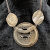 Vintage Tribal-Inspired Statement Necklace | Adjustable 22” Silver-Tone Multi-Disc Design | Boho & Bold - Image 6