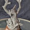 RARE "The Secret of the Haunted Tree" by John Dennett 1992 | Perth Pewter Limited Edition | Spooky Fantasy Sculpture with Crystals - Image 2