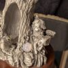RARE "The Secret of the Haunted Tree" by John Dennett 1992 | Perth Pewter Limited Edition | Spooky Fantasy Sculpture with Crystals - Image 5