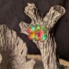 RARE "The Secret of the Haunted Tree" by John Dennett 1992 | Perth Pewter Limited Edition | Spooky Fantasy Sculpture with Crystals - Image 7