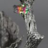 RARE "The Secret of the Haunted Tree" by John Dennett 1992 | Perth Pewter Limited Edition | Spooky Fantasy Sculpture with Crystals - Image 9