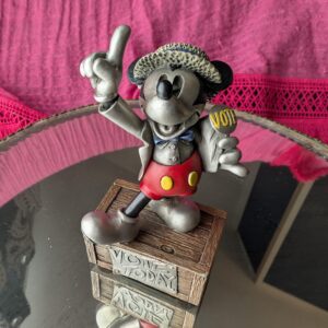 Disney Chilmark Pewter "Getting Out the Vote" | Mickey Mouse Figurine 1996 | Hudson Creek The Lance Corporation Collectible