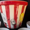 Vintage Ceramic Popcorn Bowl Set | Large Serving Bowl & 4 Individual Bowls | Retro Movie Night Decor - Image 2