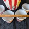 Vintage Ceramic Popcorn Bowl Set | Large Serving Bowl & 4 Individual Bowls | Retro Movie Night Decor - Image 7
