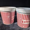 Vintage Ceramic Popcorn Bowl Set | Large Serving Bowl & 4 Individual Bowls | Retro Movie Night Decor - Image 9
