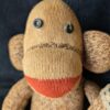 Vintage Sock Monkey Pair | Handmade Folk Art Plush | Americana Nostalgia with Classic Charm | Handmade Sock Monkey Set of 2 - Image 2