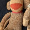 Vintage Sock Monkey Pair | Handmade Folk Art Plush | Americana Nostalgia with Classic Charm | Handmade Sock Monkey Set of 2 - Image 4
