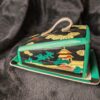Vintage Noritake Covered Cheese Butter Dish | Hand-Painted Japanese Scene | Iridescent Base | Rare Porcelain Collectible | Art Deco Japan - Image 7