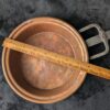 French Antique Copper Sauté Pan | Copper Sugar Work |Handcrafted with Wrought Iron Handle | 19th Century Cookware | Rustic Kitchen Décor - Image 7