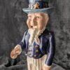 Vintage Uncle Sam Cast Iron Mechanical Bank | Patriotic Americana Collectible | Working Reproduction Coin Bank - Image 2