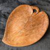 Hand-Carved Wooden Trays | Choose Butternut Leaf from North Carolina or Norway Leaf, or Long Rectangle Tray | Rustic Artisan Serveware - Image 5
