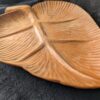 Hand-Carved Wooden Trays | Choose Butternut Leaf from North Carolina or Norway Leaf, or Long Rectangle Tray | Rustic Artisan Serveware - Image 9