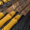 Vintage Faux Bamboo Flatware Set | 20-Piece Stainless Steel Cutlery | Retro 4-Place Setting Set - Image 4