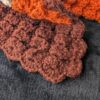Vintage Crochet Afghan | 70s Handmade Blanket in Brown & Orange | Cozy Retro Popcorn Stitch Throw - Image 5