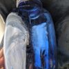 Vintage Cobalt Blue 4-Quart Glass Canister | Wills Bakery | Homestyle Bread & Cookies Jar - Image 5