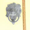 Vintage Cast Iron Lion Door Knocker | 7" Majestic Lion Head Entry Accent | Heavyweight Gothic Revival Hardware | Bold Architectural Detail - Image 4