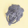 Vintage Cast Iron Lion Door Knocker | 7" Majestic Lion Head Entry Accent | Heavyweight Gothic Revival Hardware | Bold Architectural Detail - Image 6