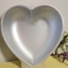 Vintage Novelty Cake Pans | 1986 Wilton Hamburger & Heart | Unmarked Aluminum 'Novelty' Cake Pan | Retro Party Bakeware - Image 3