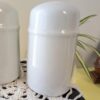 White Ceramic Salt & Pepper Shaker Set | Minimalist Cylinder Shakers | Classic Glossy White | Retro Kitchen Tableware - Image 2