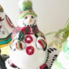 Fitz and Floyd Christmas Tree & Snowman Salt and Pepper Shaker Set | Ceramic Holiday Shakers | Collectible Christmas Kitchen Decor - Image 2