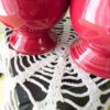Fiestaware Scarlet Salt & Pepper Shaker Set | Fiesta Red Ball Shakers | Glossy Ceramic Pedestal Tableware | Vintage Homer Laughlin - Image 7
