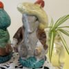 Vintage Beatrix Potter-Style Salt and Pepper Shakers | Anthropomorphic Mice with Hats | Hand-Painted Japan Figurines - Image 3