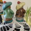Vintage Beatrix Potter-Style Salt and Pepper Shakers | Anthropomorphic Mice with Hats | Hand-Painted Japan Figurines - Image 5