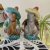Vintage Beatrix Potter-Style Salt and Pepper Shakers | Anthropomorphic Mice with Hats | Hand-Painted Japan Figurines - Image 7
