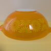 Vintage PYREX 444 Yellow Daisy Cinderella Mixing Bowl | 4 Qt Orange Sunflower Mid-Century Kitchen Classic - Image 2
