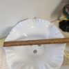 Vintage Fenton Milk Glass Epergne | Ruffled Diamond Lace Horn Vase | Elegant Mid-Century Centerpiece - Image 7