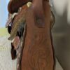 RARE FIND!! Vintage Handmade Leather Saddle Purse | Tooled Floral Design with Shearling Interior | Western Boho Shoulder Bag | One-of-a-Kind - Image 2