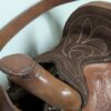 RARE FIND!! Vintage Handmade Leather Saddle Purse | Tooled Floral Design with Shearling Interior | Western Boho Shoulder Bag | One-of-a-Kind - Image 6