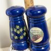 Vintage Opryland USA Salt and Pepper Shakers | Cobalt Blue Floral Souvenir from Nashville, Tennessee | Made in Japan - Image 7