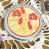 Vintage Compact Mirror | Choice of Romantic Rococo Scene or Retro Floral Design | Double-Sided Folding Makeup Mirror - Image 3