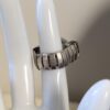 Vintage Geneva Ring Watch | Silver Toned with Crystals Finger Watch | Floating Crystals Bezel Silver Tone Quartz Timepiece | Finger Fads - Image 4