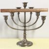 Vintage Brass Menorah | Moveable Arms | Marked “2” on All Parts | Signed GMD | 11" Tall Judaica Display - Image 3