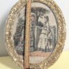Antique French Fashion Print | La Mode Illustrée Engraving in Ornate Oval Frame | Gilded Victorian Wall Art - Image 6