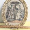 Antique French Fashion Print | La Mode Illustrée Engraving in Ornate Oval Frame | Gilded Victorian Wall Art - Image 5