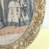 Antique French Fashion Print | La Mode Illustrée Engraving in Ornate Oval Frame | Gilded Victorian Wall Art - Image 9