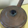 Antique Hammered Copper Pot with Lid | 8" Lidded Cookware with Riveted Handle | Rustic Primitive Kitchen Decor or Display - Image 5